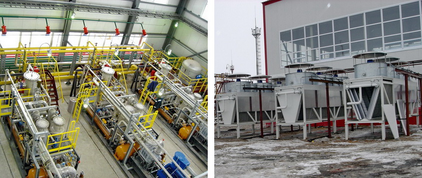 Дожимная компрессорная станция ангарного типа